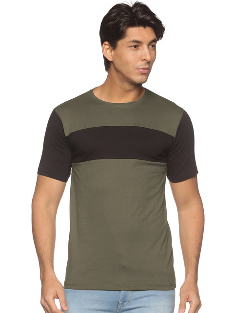 Adro Men's Color Block Cotton T-Shirt - ADRO Fashion