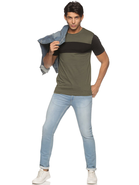 Adro Men's Color Block Cotton T-Shirt - ADRO Fashion