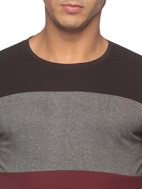 Adro Men's Color Block Cotton T-Shirt - ADRO Fashion