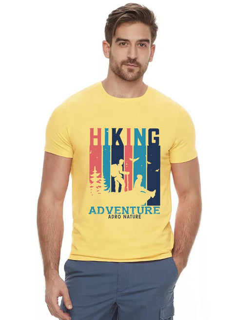 Adro Mens Hiking Adventure Printed Cotton T-Shirt - ADRO Fashion