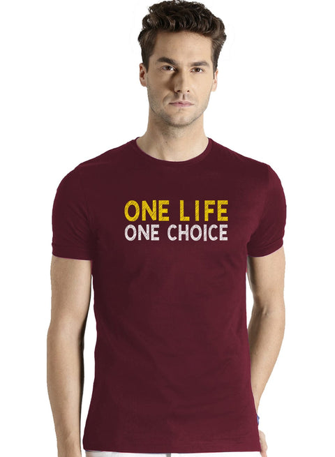 ADRO One Life One Choice Mens Printed T-Shirts - ADRO Fashion