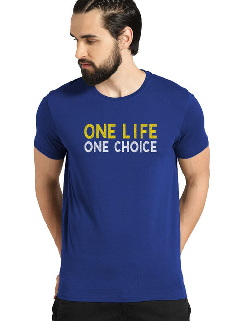 ADRO One Life One Choice Mens Printed T-Shirts - ADRO Fashion