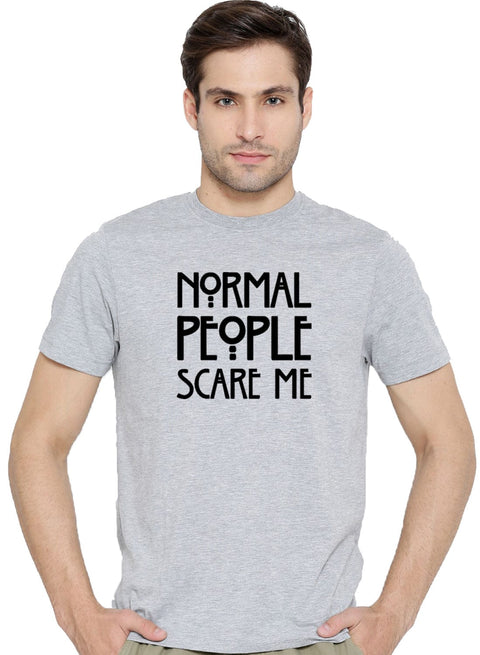 ADRO Normal People Scare Me Mens Printed T-Shirts - ADRO Fashion