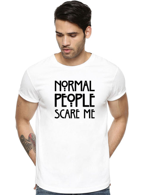 ADRO Normal People Scare Me Mens Printed T-Shirts - ADRO Fashion