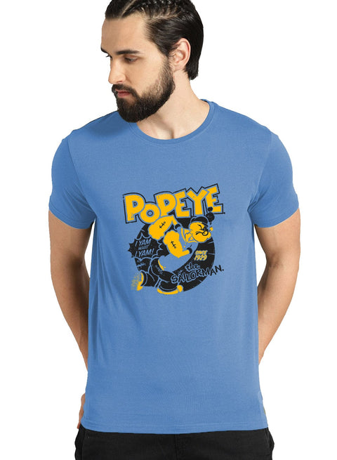 Adro Mens Popeye Printed Cotton T-Shirt - ADRO Fashion