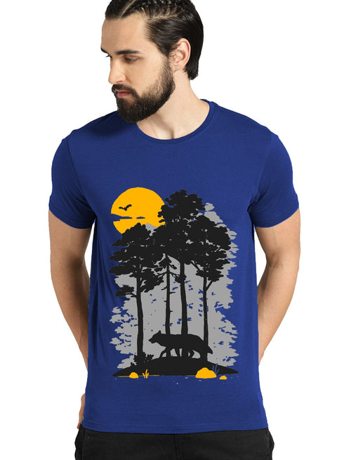Adro Mens Sun Printed Cotton T-Shirt - ADRO Fashion